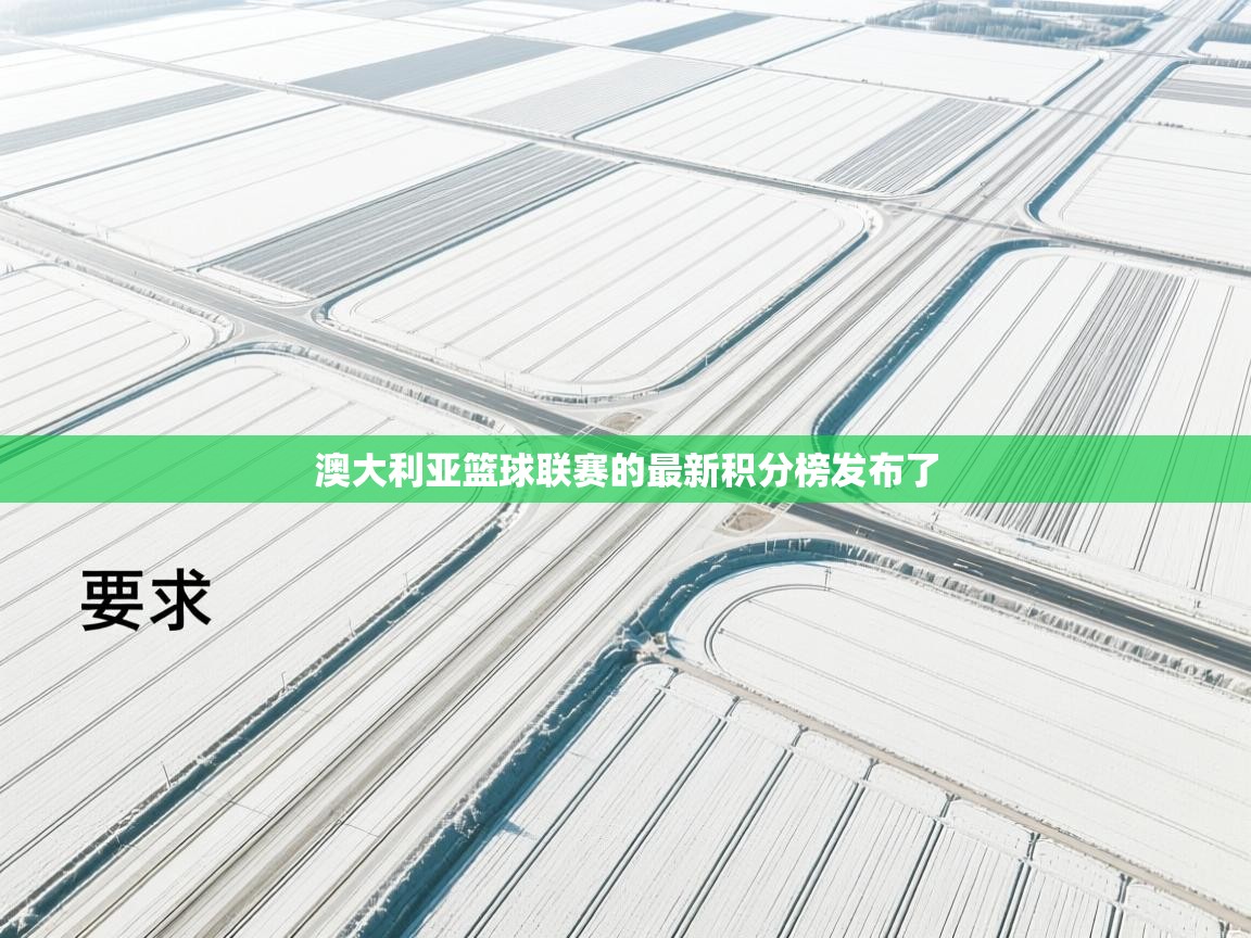 开云体育直播平台-澳大利亚篮球联赛的最新积分榜发布了 第4张